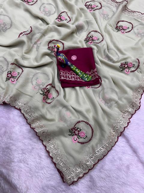 Vastrangan rangoli silk jimmy chok saree